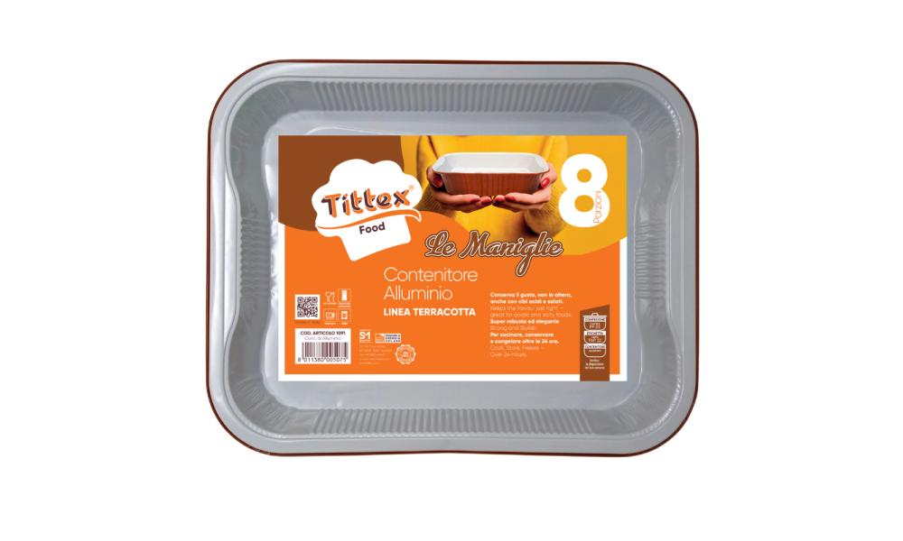 CONT. DI ALLUMINIO LE MANIGLIE_TERRACOTTA_8 PORZ._1 pz