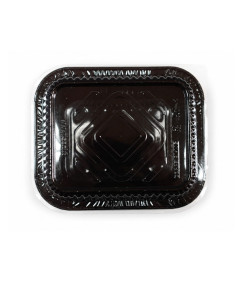 Contenitore Alluminio Black con Coperchio 1 Porzione | Tittex