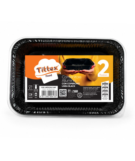 TIELLA TERRACOTTA 8-PORTION ALUMINIUM FOOD CONTAINERS