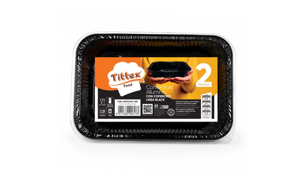 TIELLA TERRACOTTA 8-PORTION ALUMINIUM FOOD CONTAINERS