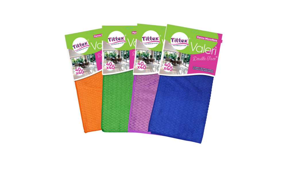 VALERì MICROFIBRE CLOTHS_40X40 WITH 3D WEAVE