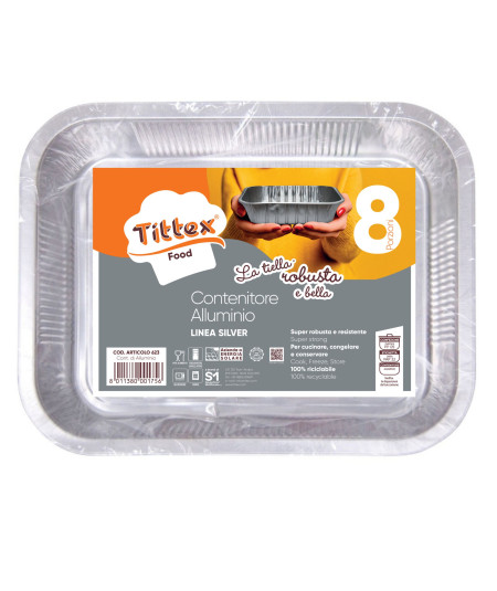 CONT. DI ALLUMINIO LA TIELLA_SILVER_8 PORZ._2 pz